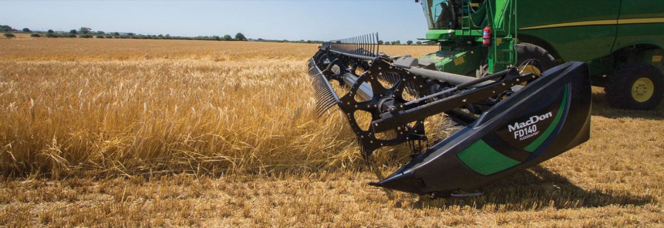 Combine with MacDon Header